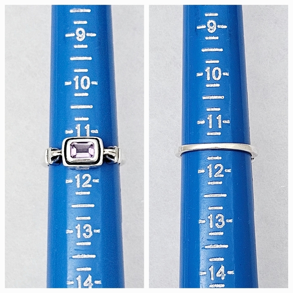 Silpada Sterling Silver 'Misty Morning' Faceted Amethyst Ring Size 11.5  R1158 - Picture 14 of 16